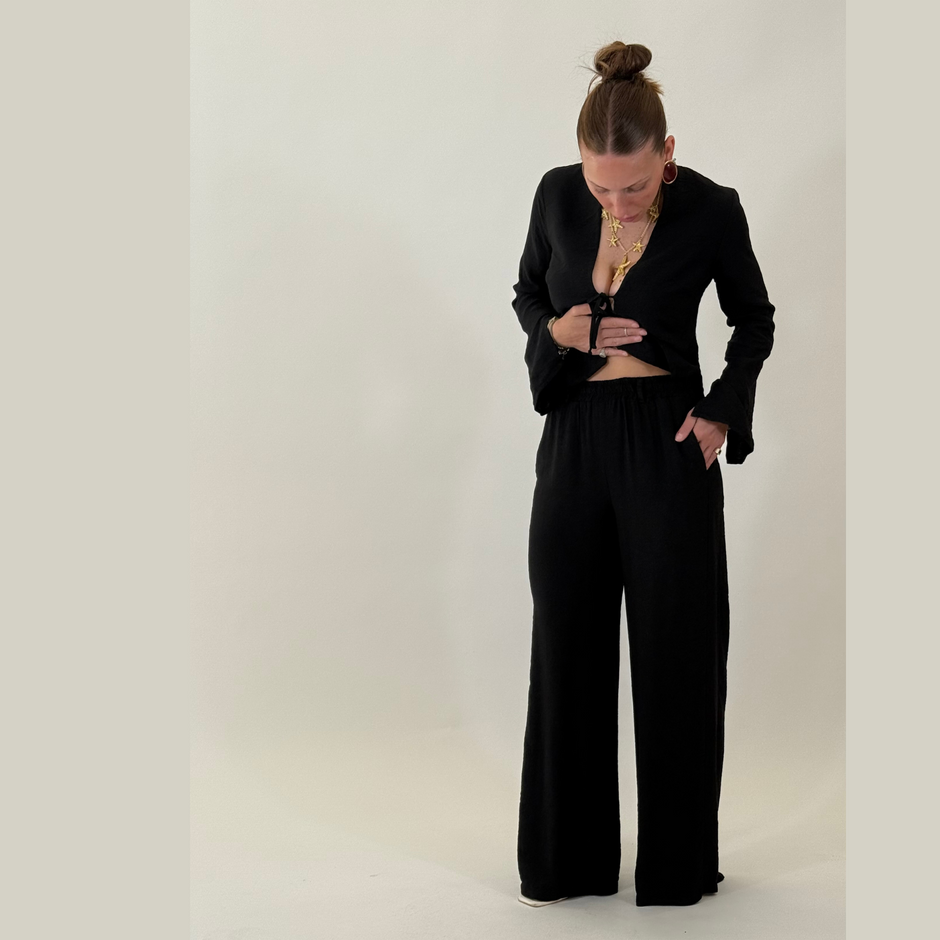 HAVEONE Pantalone Nero