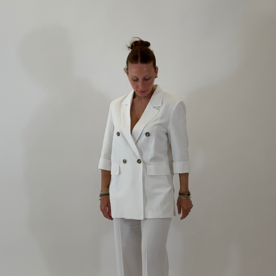PLEASE Blazer Riviera Bianco