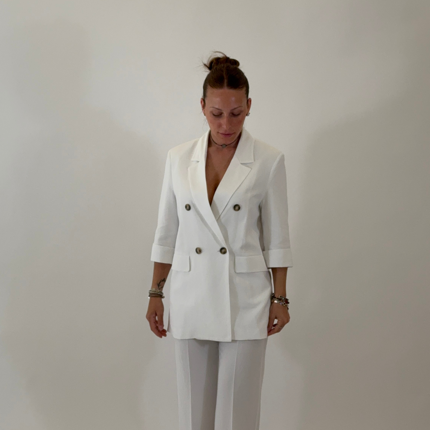 PLEASE Blazer Riviera Bianco