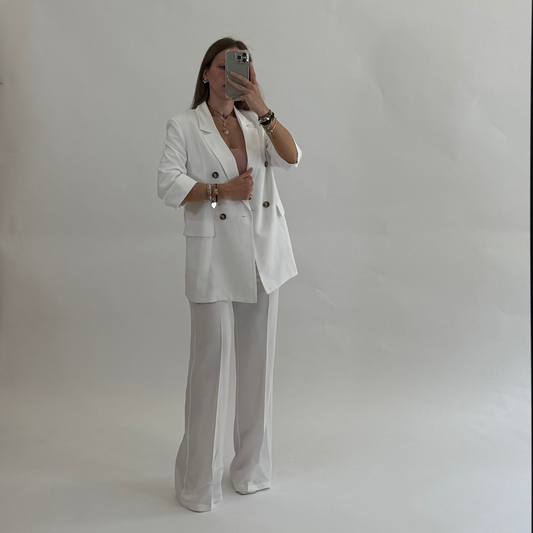 PLEASE Pantalone Riviera Bianco