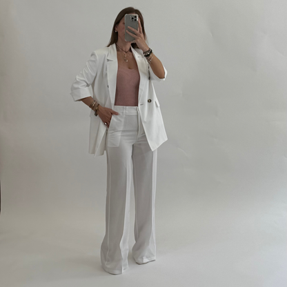 PLEASE Pantalone Riviera Bianco