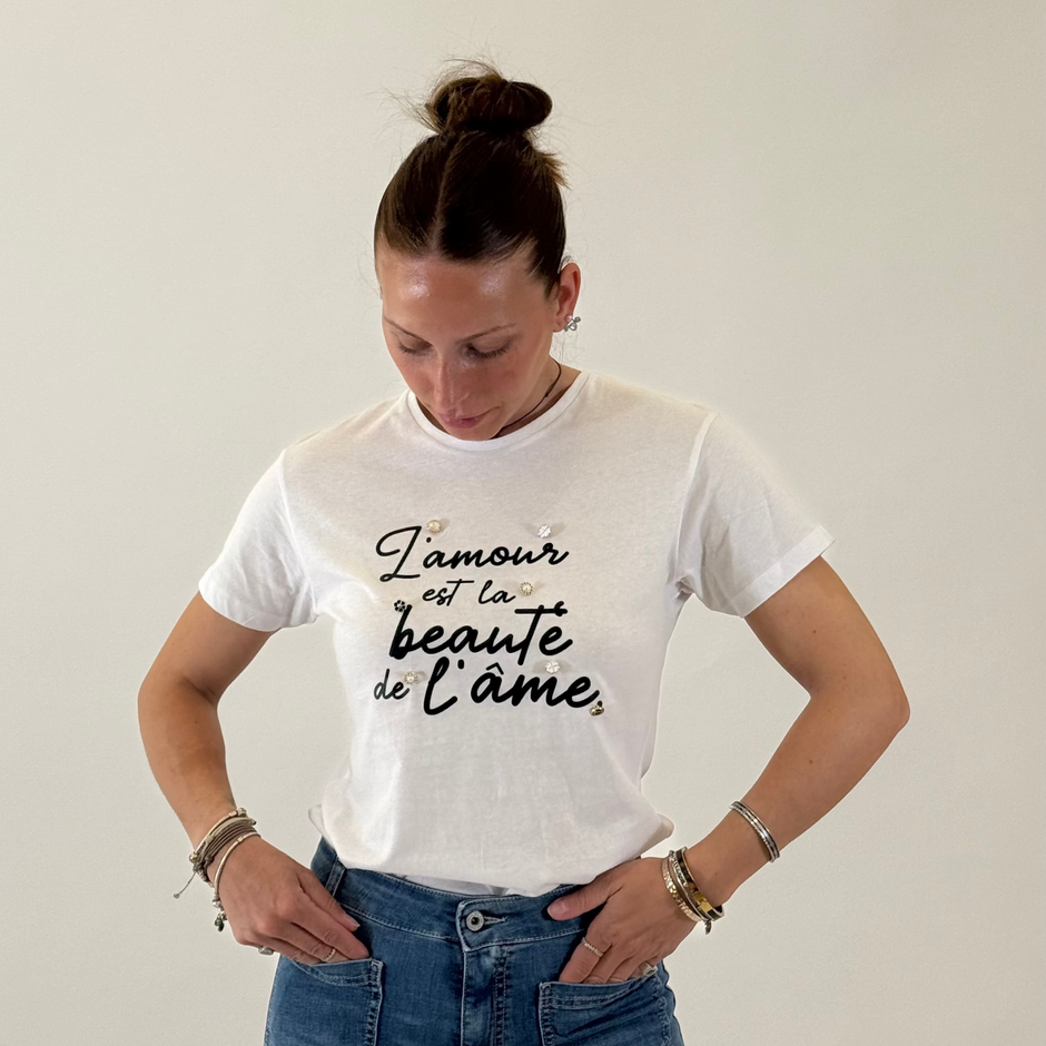 PLEASE T-shirt "L'amore è la bellezza dell'anima"